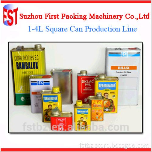 Chemical Metal Tin Square Machine Line